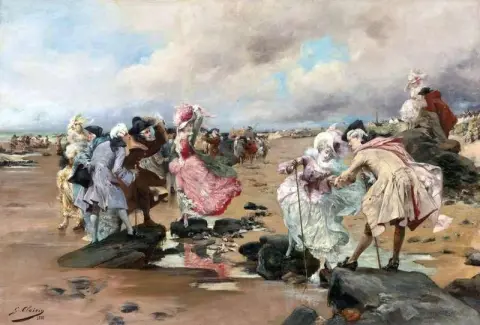 يوم أحد على شاطئ البحر 1888