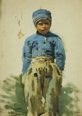 Этюд голландского мальчика, середина-конец 1870-х годов.
