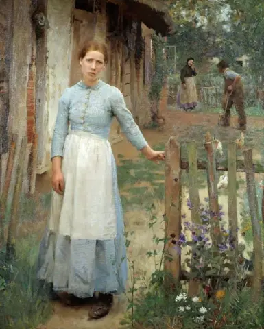 Девушка у ворот 1899