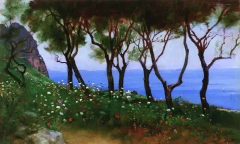 Studie für Twilight And Poppies, ca. 1898