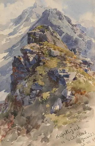 Kapelljoch Mountain Above Schruns In The Montafon