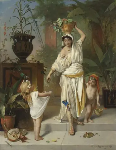 Επιστροφή από τη συγκομιδή σταφυλιών 1874