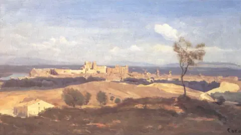 Avignon Vy tagen från Villeneuve Les Avignon