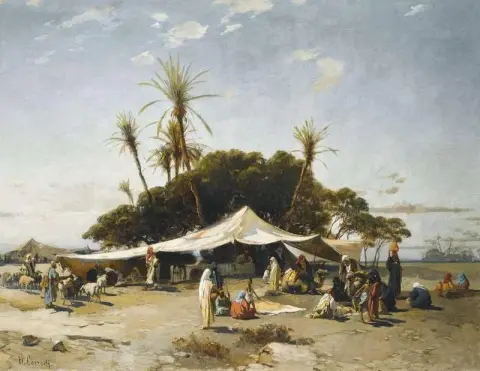 A Camp In The Desert