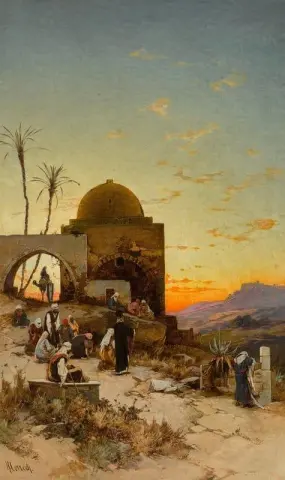 Evening Prayers Outside Jerusalem