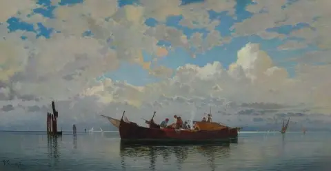 Fishing Boats On A Venetian Lagoon