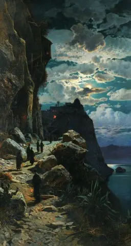 Ночное восхождение на Афон 1905 г.
