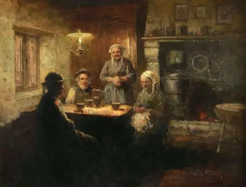 一次晚间谈话，约 1925 年