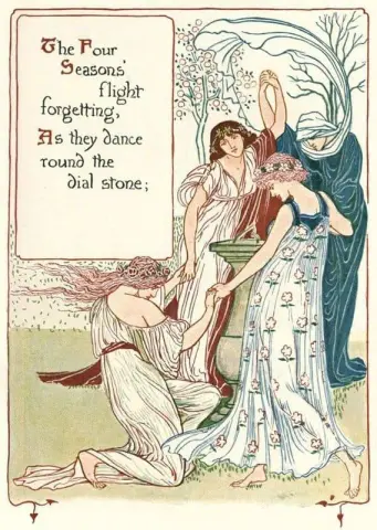 A Floral Fantasy In An Old English Garden Plate 6 1899