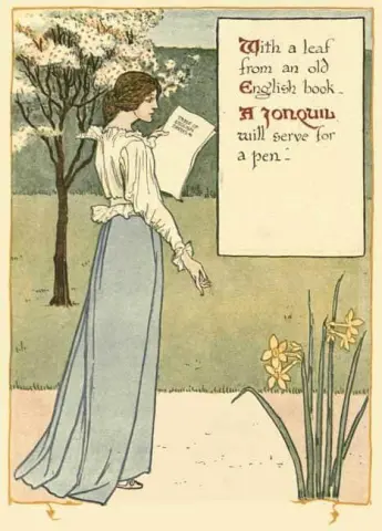 A Floral Fantasy In An Old English Garden Plate 7 1899