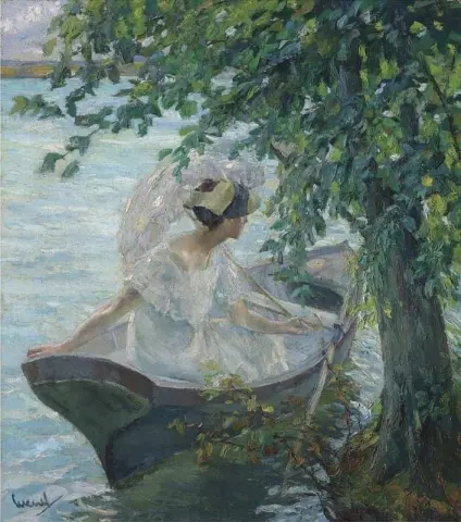 Iltapäivä järvellä noin 1918