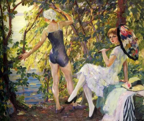 沐浴者 1915