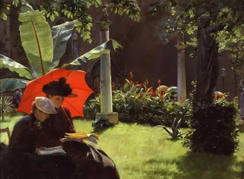 Middag in Cluny Garden Parijs 1889