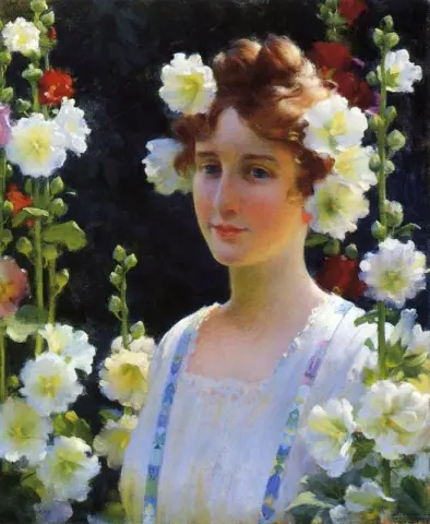 Onder de stokrozen 1904