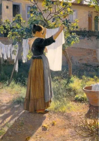 Een zonnige dag oftewel in de zon, 1900