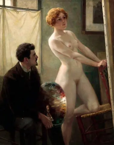 Εργαστήριο ζωγράφου 1885