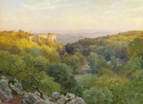 A View Of The Merkenstein Ruins