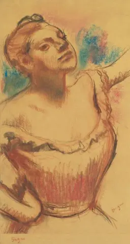 赤い胴着を着たダンサーの胸像 1899