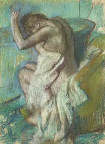 女人擦拭，约 1899 年