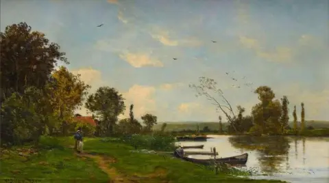 Un sentiero lungo il fiume 1900