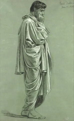 לימוד של דמות עטופה 1873