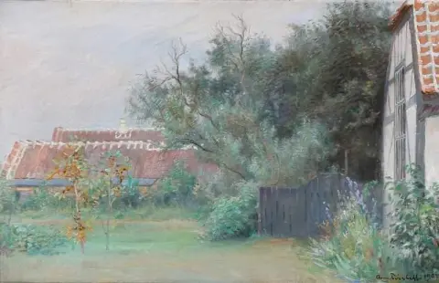 מהגן מול ביתו של דראךמן וילה פקס בסקאגן 1908