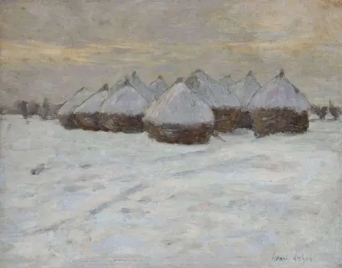 雪中的干草堆 1901
