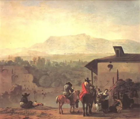 Dujardin Carel이 이탈리아 카바레에 들릅니다.