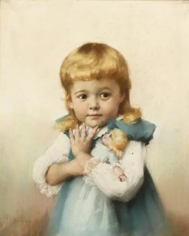 Porträt von Louise Hill Keith als Kind