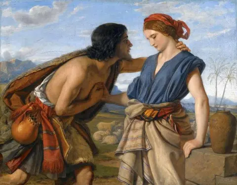 لقاء يعقوب وراشيل حوالي عام 1850