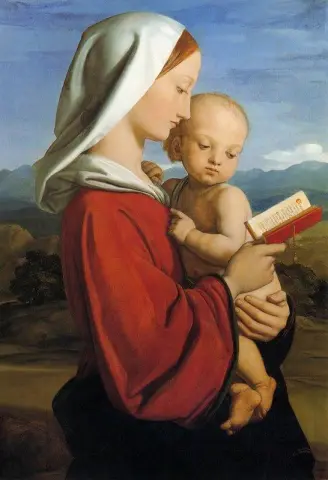 العذراء والطفل 1845
