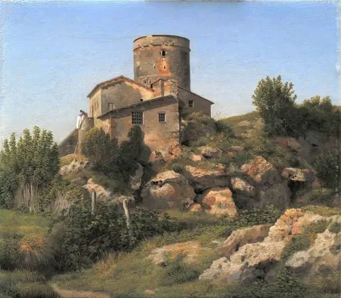 罗马郊外 Tor Di Quinto 附近的一栋建筑，1815 年