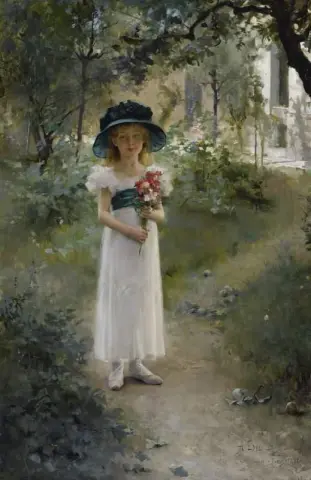 Puutarhassa 1882