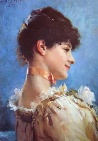 امرأة سمراء 1885