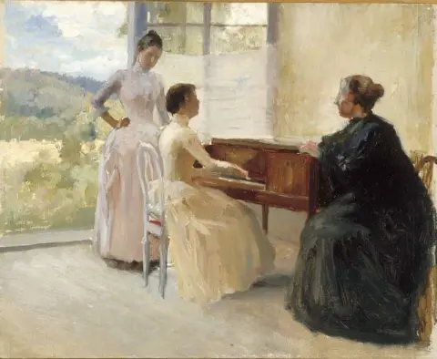 في غرفة الرسم في دراسة هايكو 1888