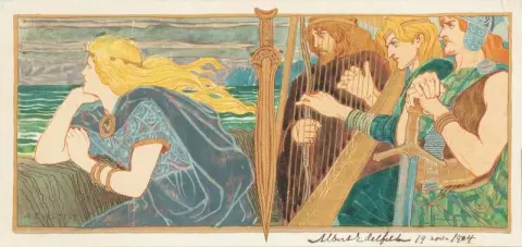 نمط من J.l. Runeberg S Book King Fjalar. قصيدة في خمس أغنيات