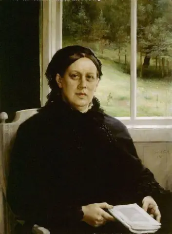 صورة ألكسندرا إيدلفيلت والدة الفنانة 1883
