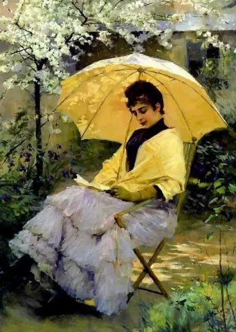 المرأة والمظلة 1886