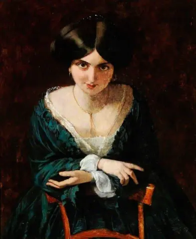 Lady In A Green Dress