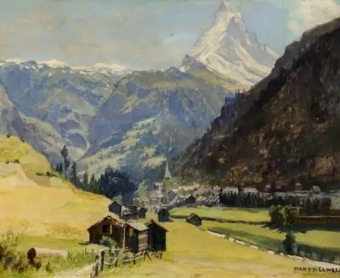 Matterhorn uit Zermatt, Zwitserland 1939