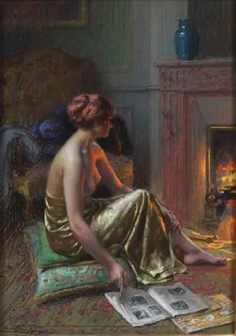 Naked Near the Fireplace