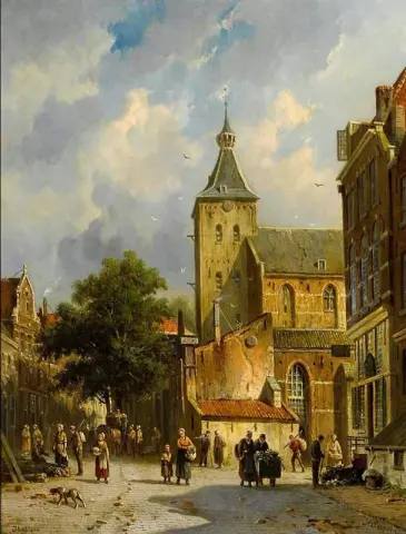 Uma cena de rua em Hattem