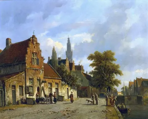 Uma cidade na Holanda