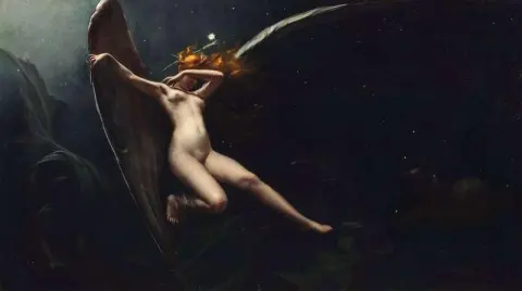 A Fairy Under Starry Skies