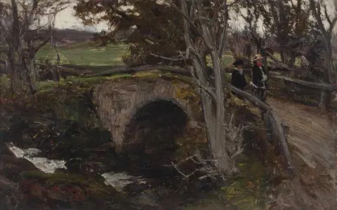 De brug oversteken nabij Inveraray 1881