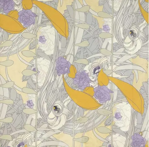 花の素描 1900 年頃