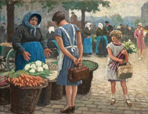 Auf dem Markt Kopenhagen