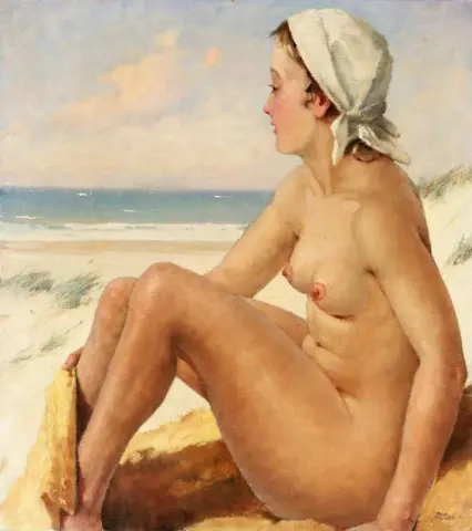 Bagnante Sulla Spiaggia