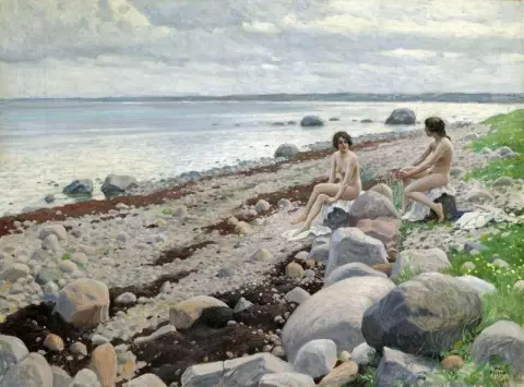 Bagnanti Su Una Spiaggia