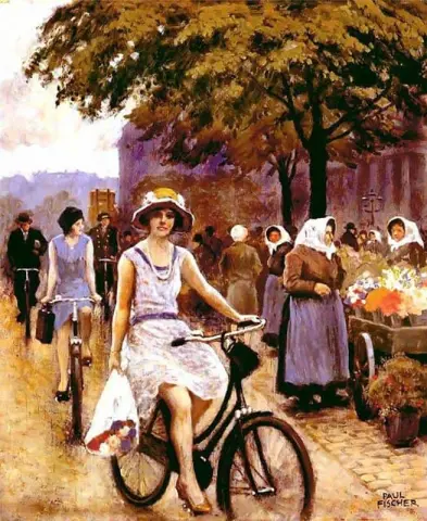 Ragazza in bicicletta